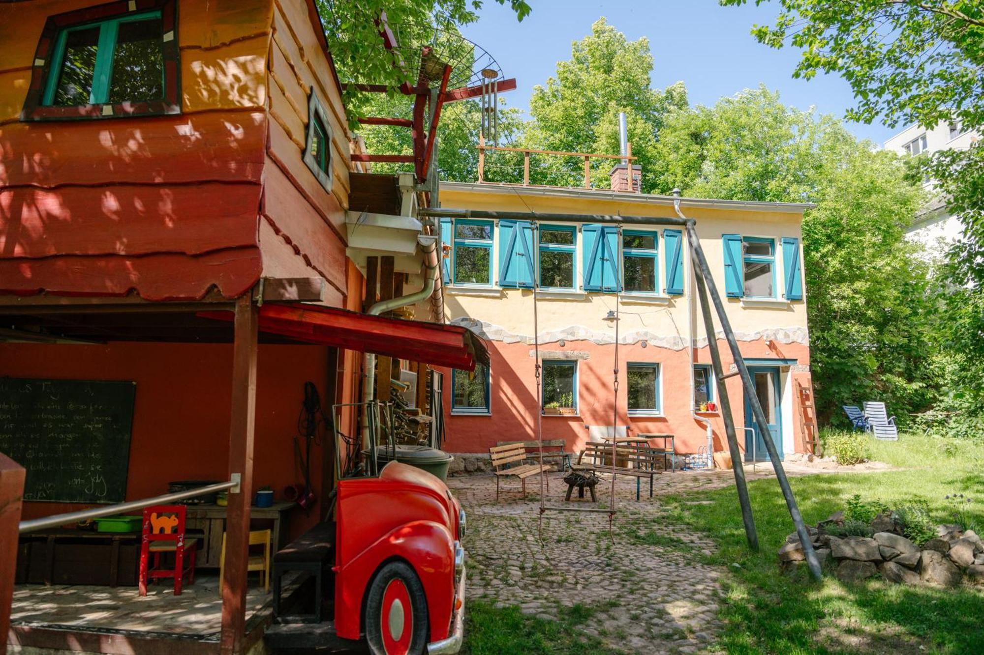 The Upholstery Tinyhouse Deluxe Eco Chalet Kreativ Citynah ケムニッツ エクステリア 写真